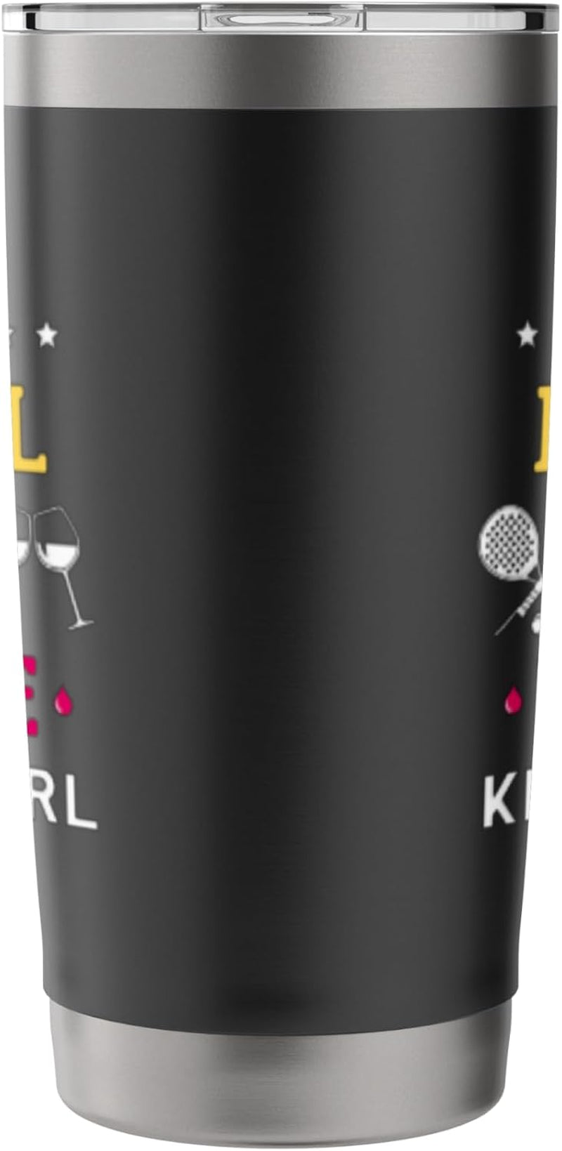 Padel and Wine Padel Racket Women Padel Tennis Stainless Steel Insulated Tumbler