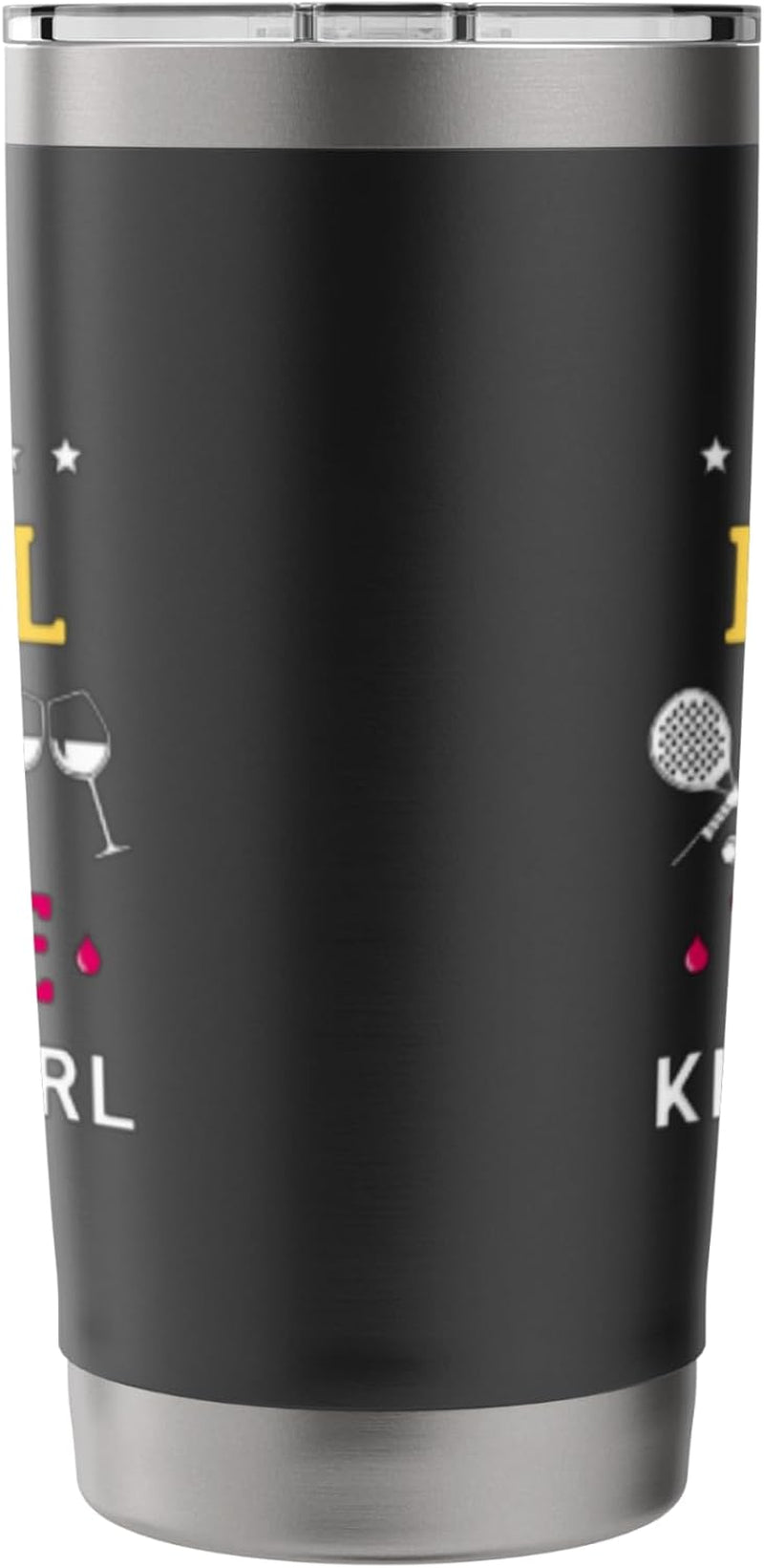 Padel and Wine Padel Racket Women Padel Tennis Stainless Steel Insulated Tumbler