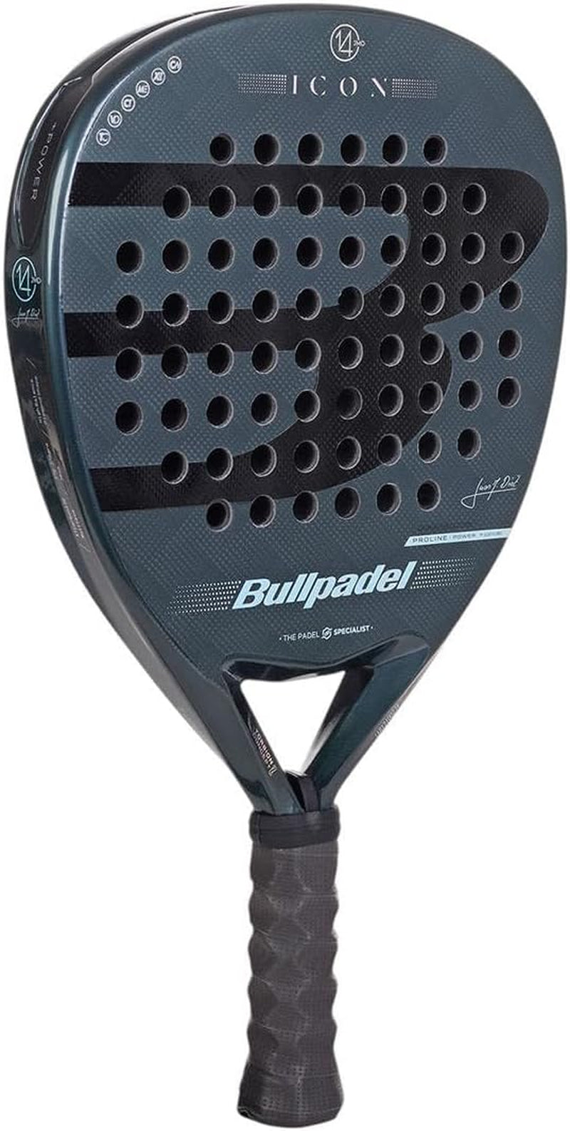 Padel Racket ICON Juan Martín Díaz | Professional Diamond Shape Pala Padel | X-Tend Carbon 12K & Multieva Core | Torsion Concept & Vibradrive Technology | Power, Precision & Comfort
