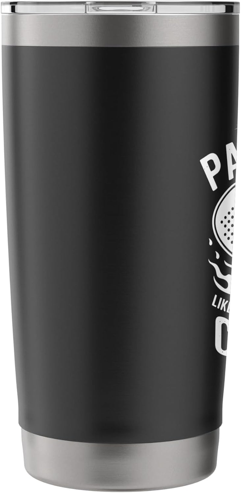 Tennis Padel Player Father, Racket Sports Padel Lover Dad Stainless Steel Insulated Tumbler