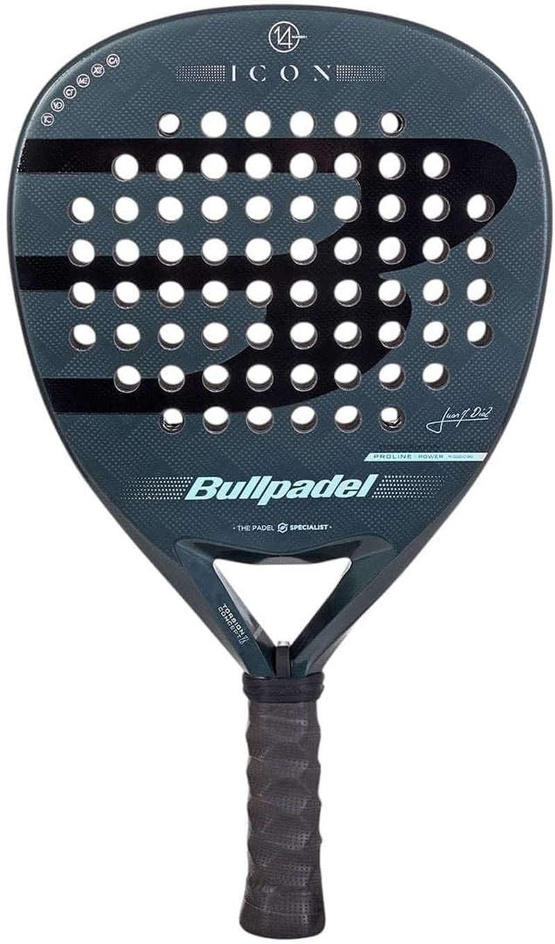 Padel Racket ICON Juan Martín Díaz | Professional Diamond Shape Pala Padel | X-Tend Carbon 12K & Multieva Core | Torsion Concept & Vibradrive Technology | Power, Precision & Comfort
