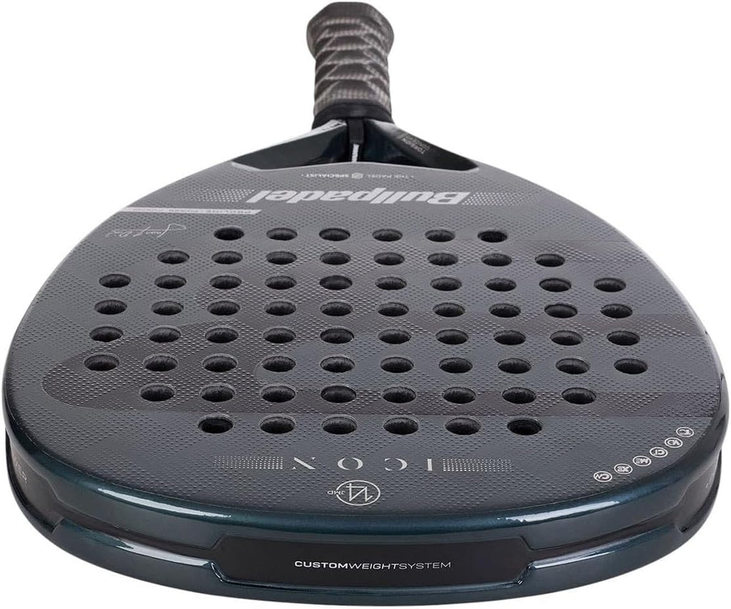 Padel Racket ICON Juan Martín Díaz | Professional Diamond Shape Pala Padel | X-Tend Carbon 12K & Multieva Core | Torsion Concept & Vibradrive Technology | Power, Precision & Comfort