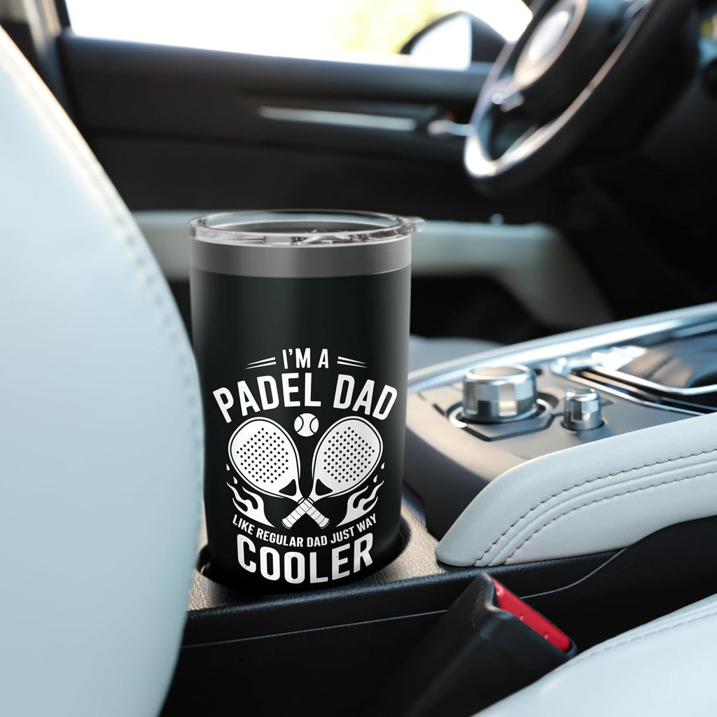 Tennis Padel Player Father, Racket Sports Padel Lover Dad Stainless Steel Insulated Tumbler