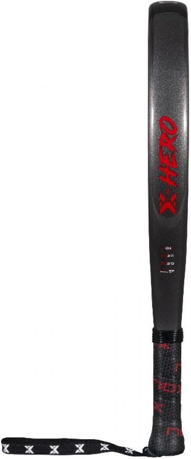 Padel Racket X-Hero 2026 | round Shape Pala Padel for Beginners & Intermediate Players | Carbon Frame, 3K Fiber Glass Face, HR3 White Eva Core | DCS Stability, Lightweight Agility & Gloss Surface