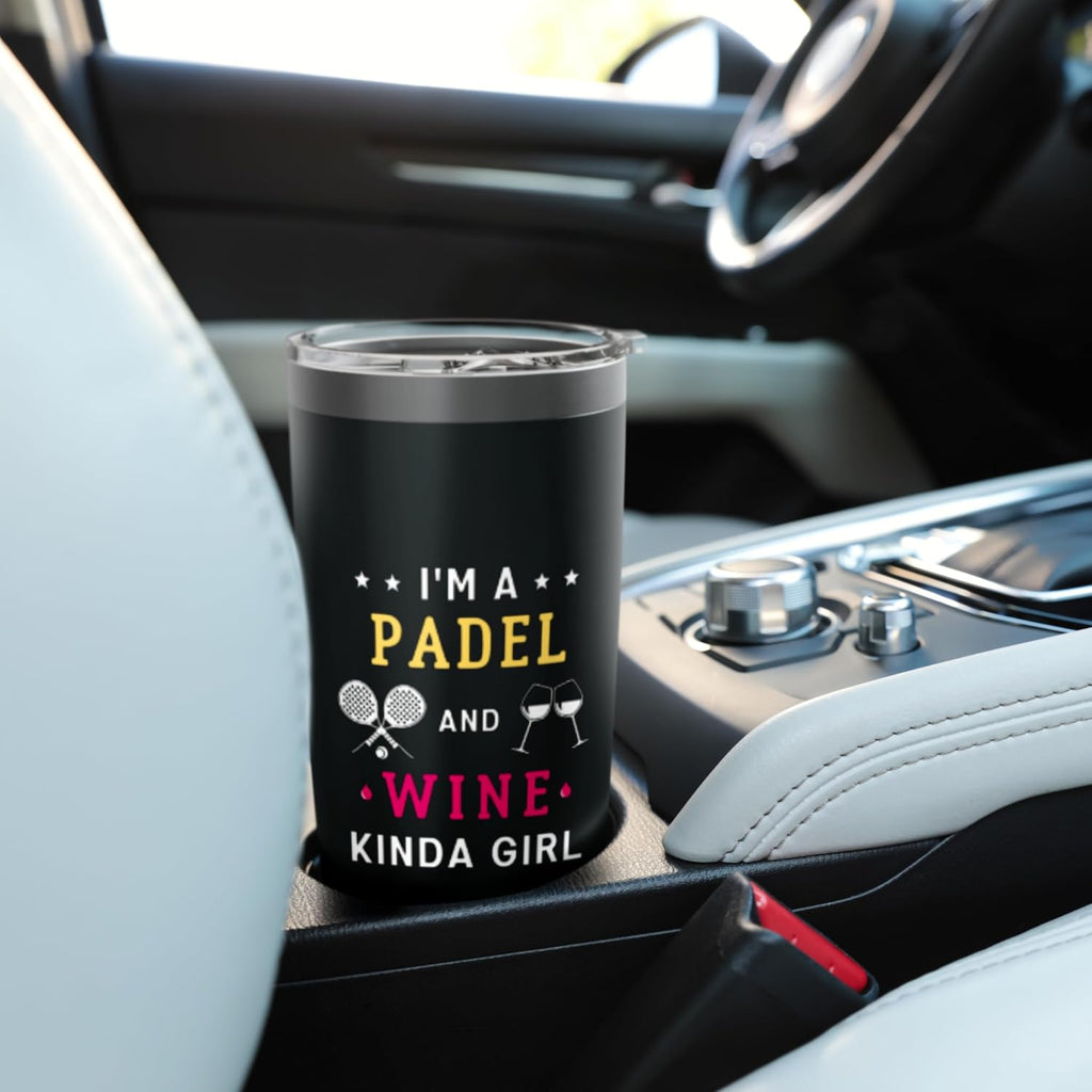 Padel and Wine Padel Racket Women Padel Tennis Stainless Steel Insulated Tumbler