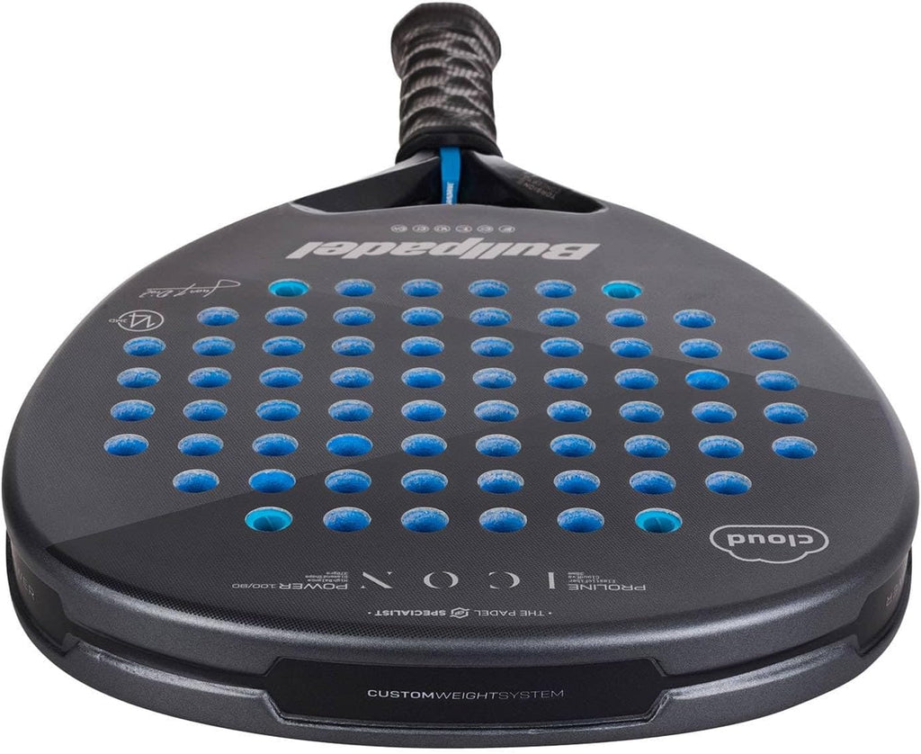 Padel Racket ICON Cloud Juan Martín Díaz | Diamond Shape Pala Padel | Cloudeva Core & Elasticfiber Face | Custom Weight System & Vibradrive Grip | Torsion Frame & Ease Vibe Vibration