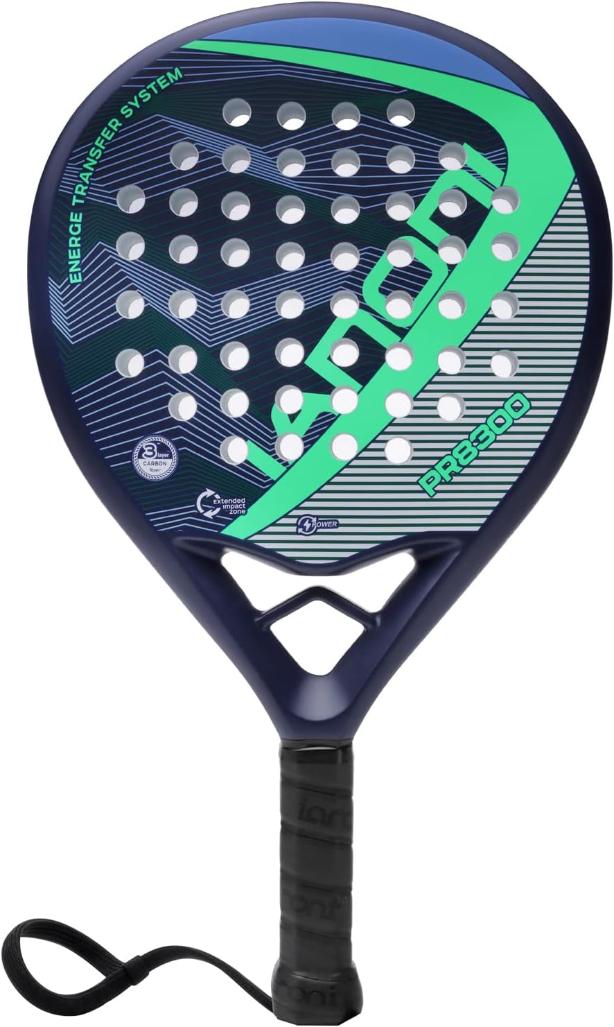 Padel Racket Carbon Fiber Surface with EVA Memory Flex Foam Core Lightweight Padel Racquet