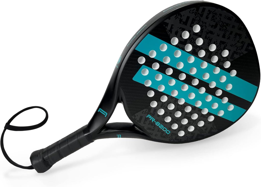 Padel Racket Carbon Fiber Surface with EVA Memory Flex Foam Core Lightweight Padel Racquet