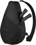 Padel Racket Bag Pickleball Paddle Sling Backpack Padel Racquet Storage Bag, Padel (Paddel Tennis) Equipment Carrying Bag with Mesh Pocket for 2 Paddles Ball Water Bottle & Accessory