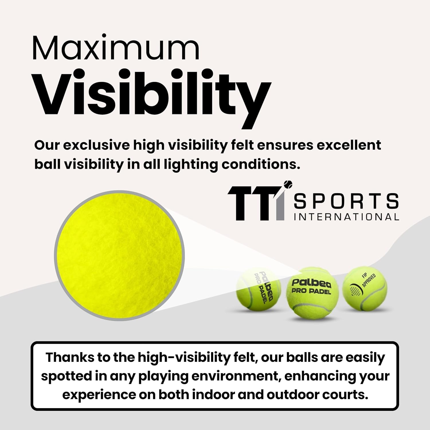 PRO Padel Balls. 6/12/24 Tubes of 3 Padel Tennis Balls FIP Approved